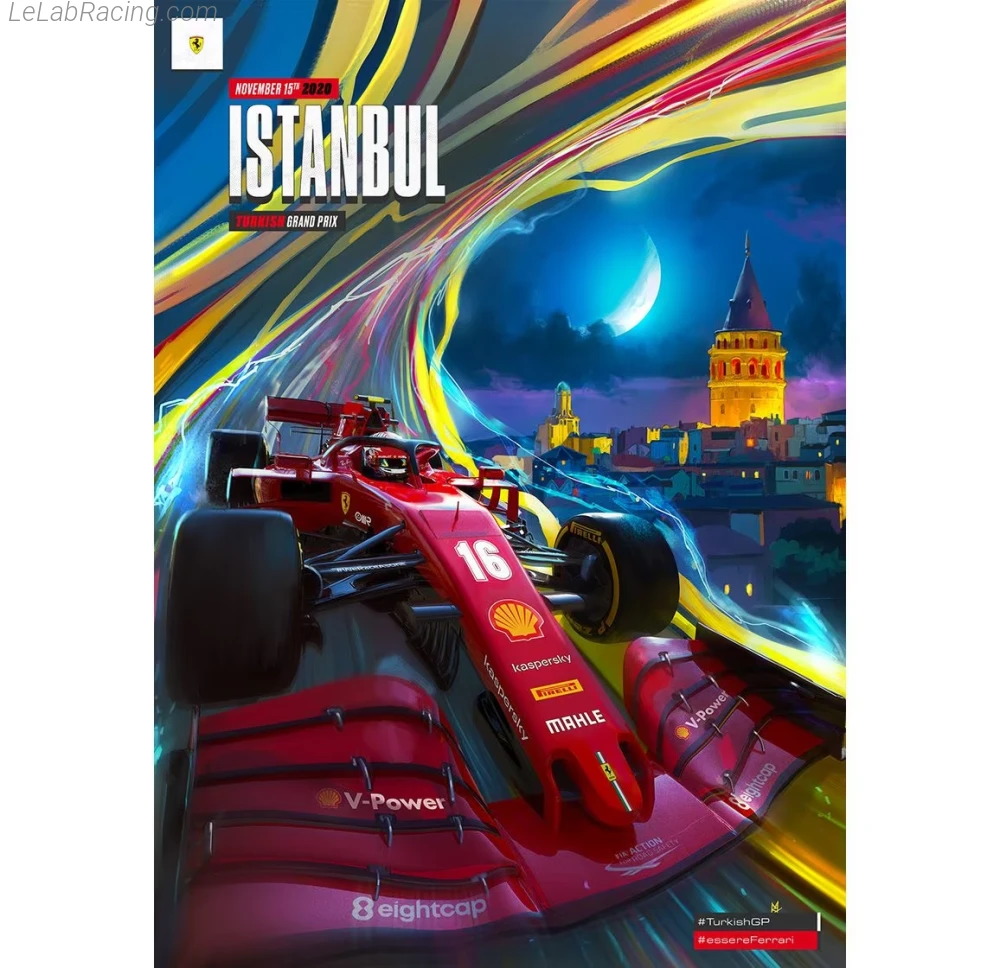 Poster équipe Grand Prix automobile de Turquie 2020