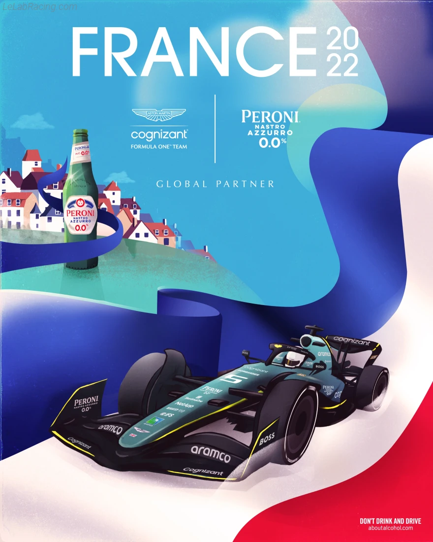Poster équipe Grand Prix automobile de France 2022