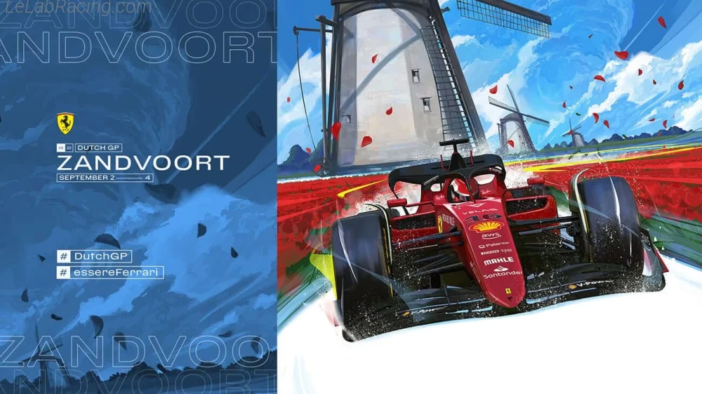 Poster équipe Grand Prix automobile des Pays-Bas 2022