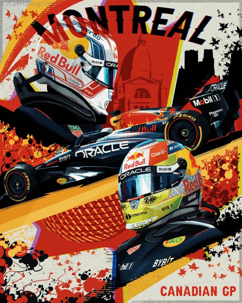 Poster équipe Grand Prix automobile du Canada 2023