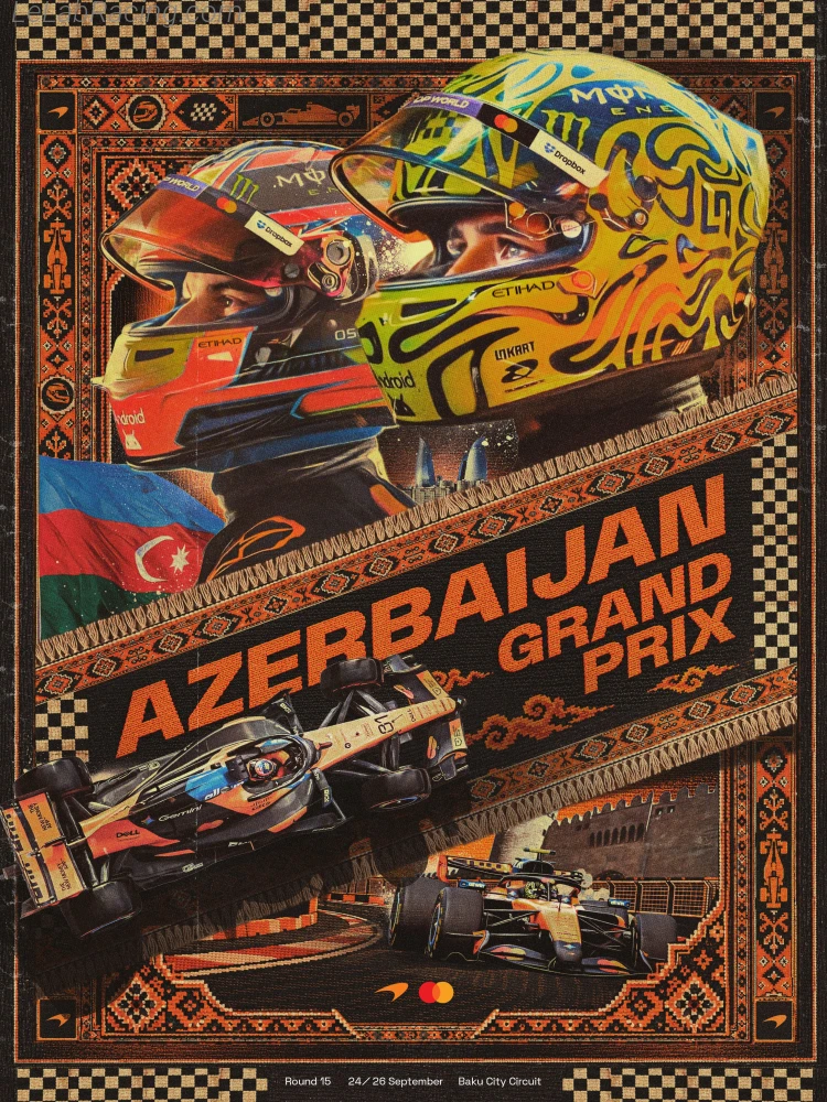 Poster équipe Grand Prix automobile d'Azerbaïdjan 2026