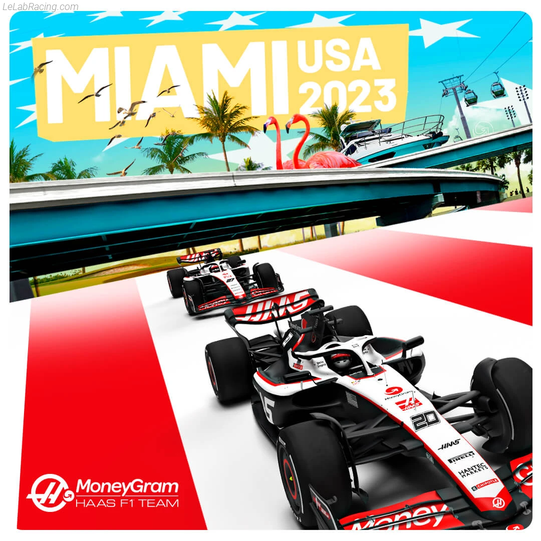 Poster équipe Grand Prix automobile de Miami 2023
