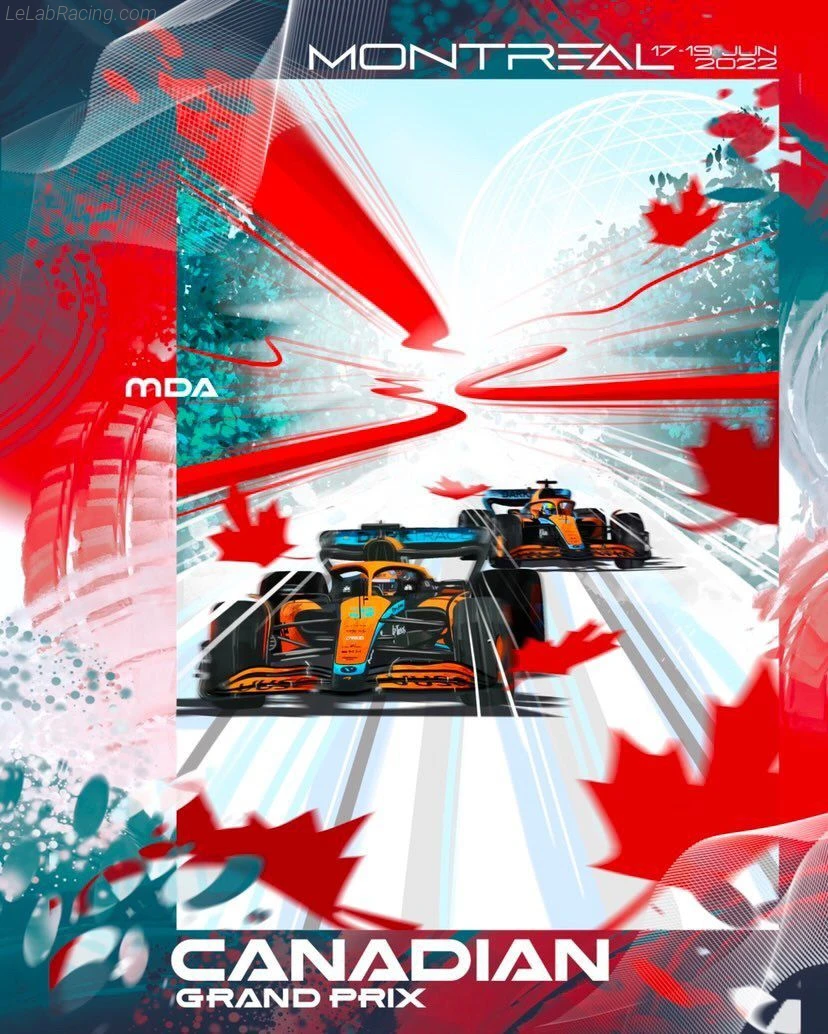 Poster équipe Grand Prix automobile du Canada 2022