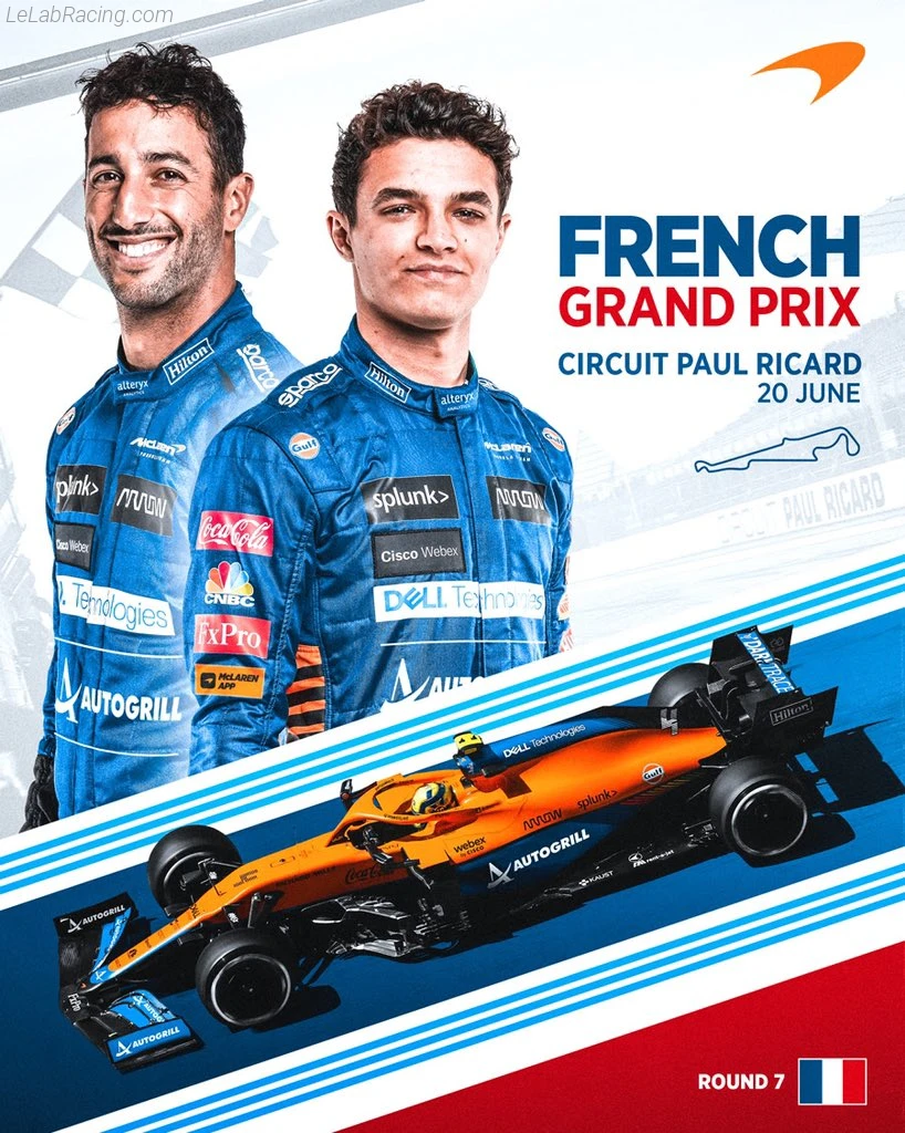 Poster équipe Grand Prix automobile de France 2021