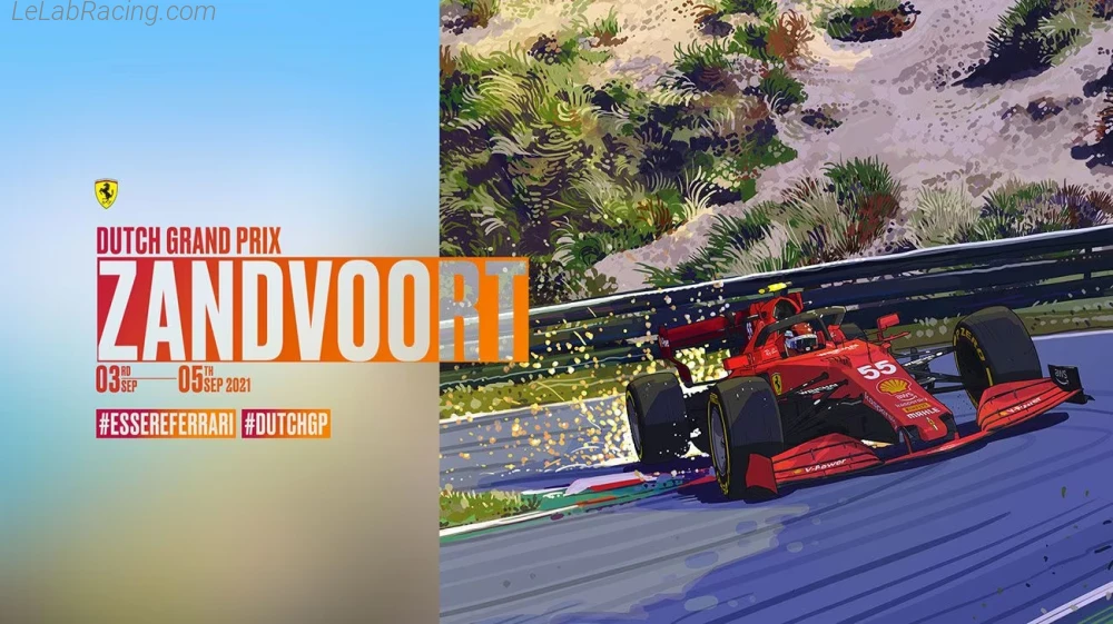 Poster équipe Grand Prix automobile des Pays-Bas 2021