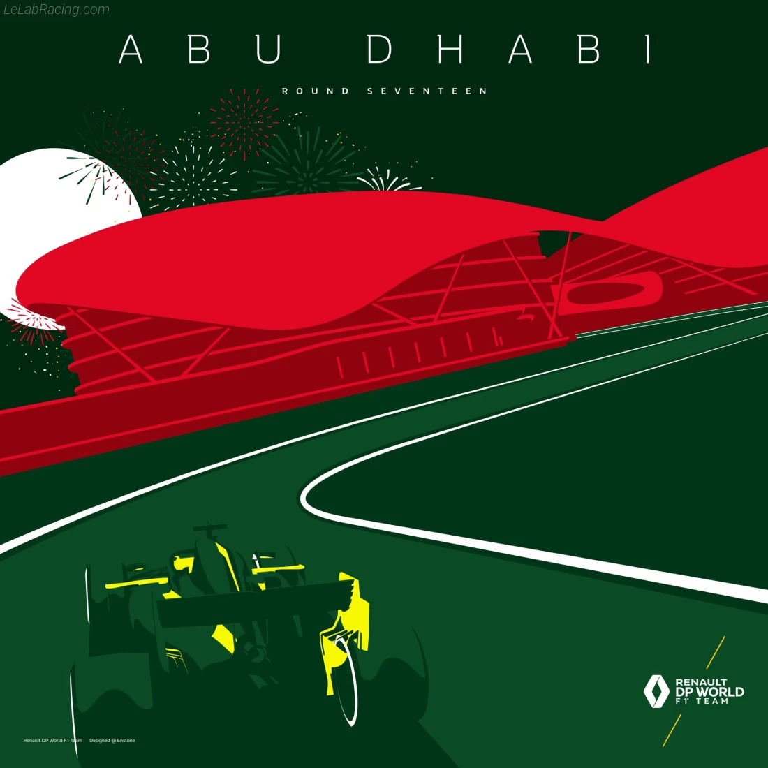 Poster équipe Grand Prix automobile d'Abou Dabi 2020