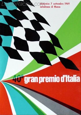 Poster d'un grand prix de la saison de F1 1969