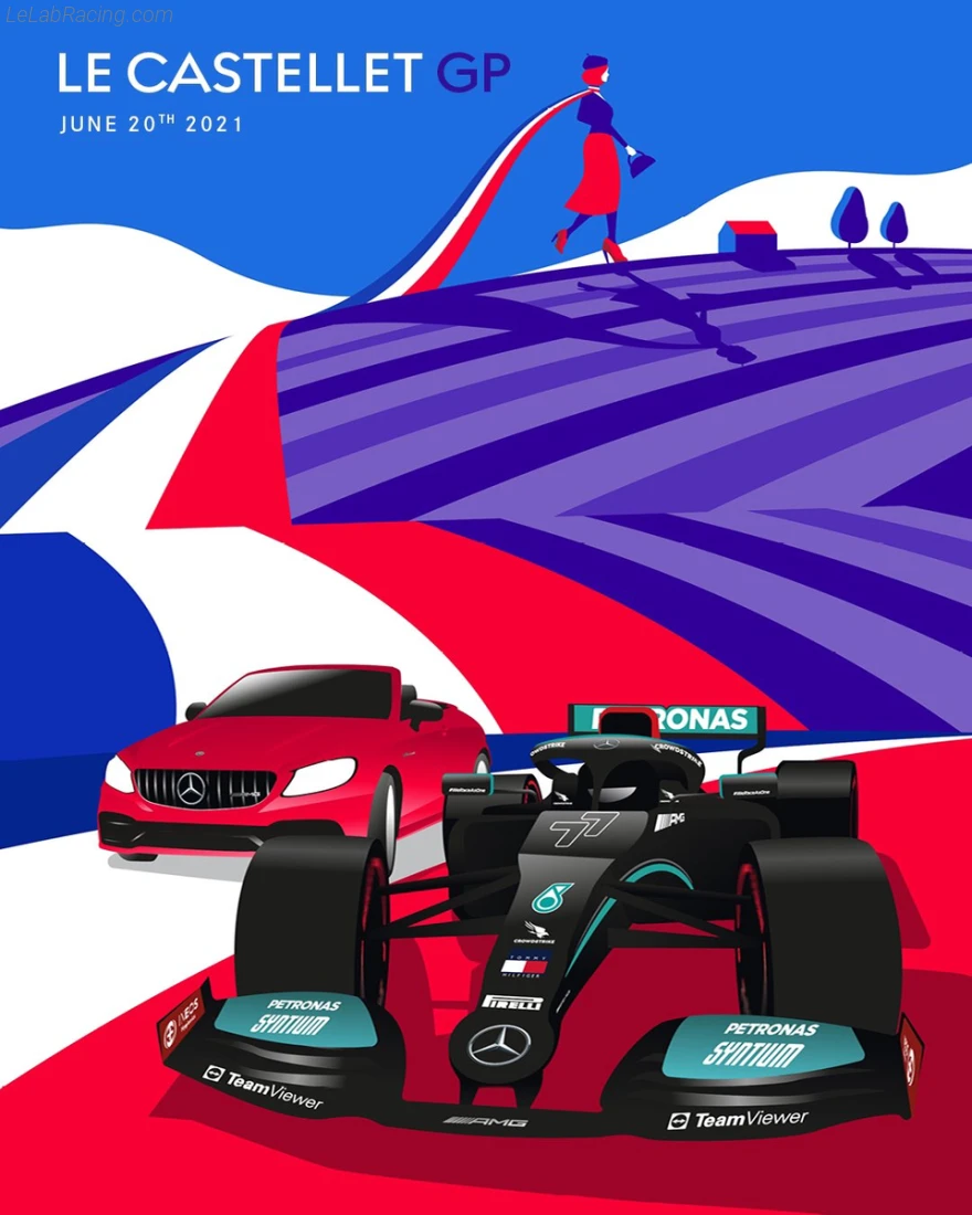 Poster équipe Grand Prix automobile de France 2021