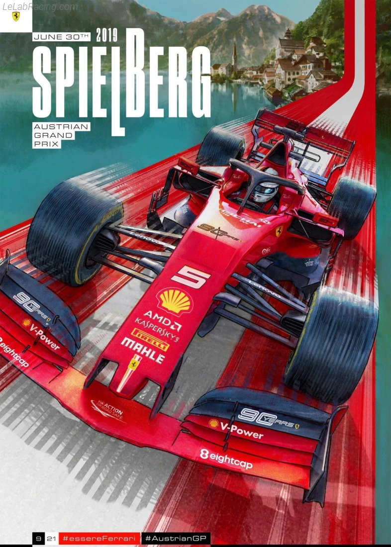 Poster équipe Grand Prix automobile d'Autriche 2019