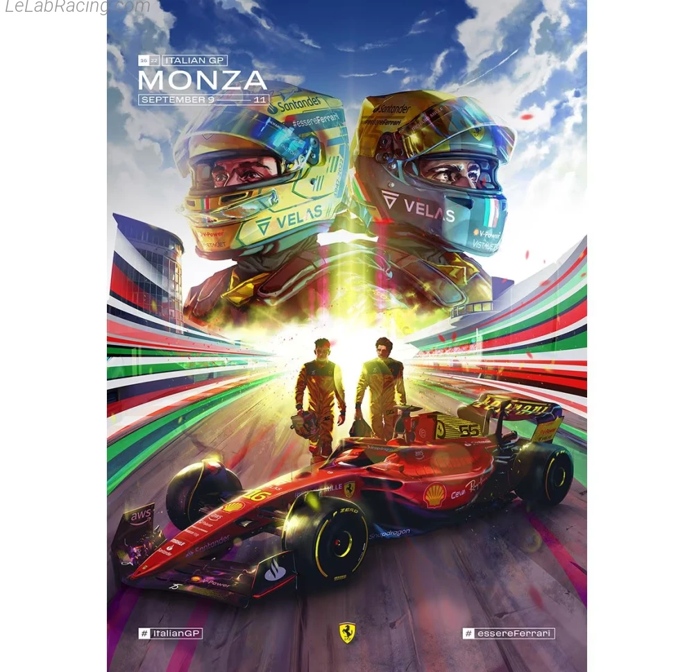 Poster équipe Grand Prix automobile d'Italie 2022