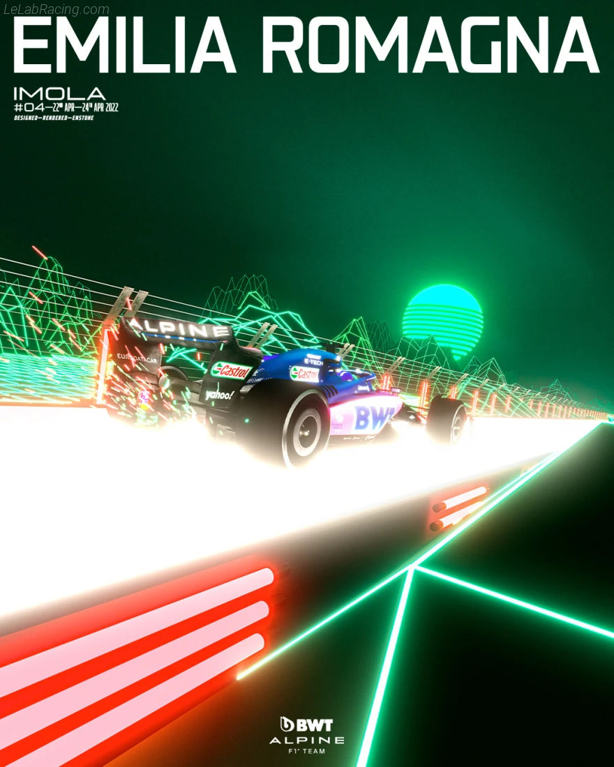 Poster équipe Grand Prix automobile d'Émilie-Romagne 2022