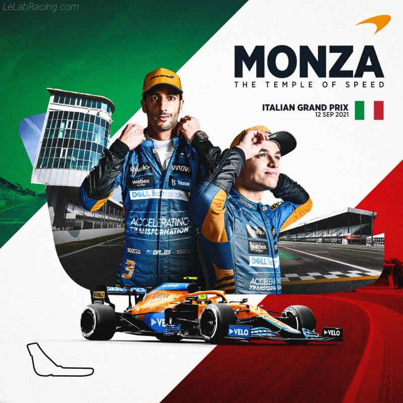 Poster équipe Grand Prix automobile d'Italie 2021