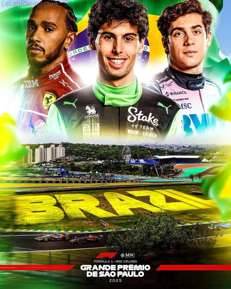 Poster d'un grand prix de la saison de F1 2025