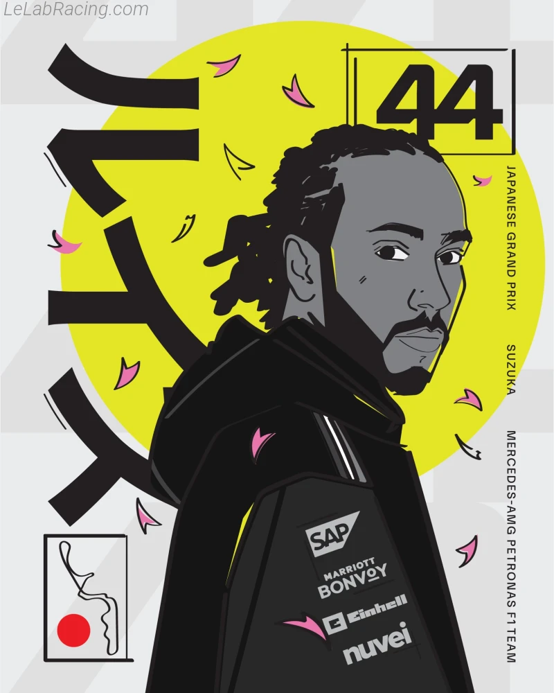 Poster équipe Grand Prix automobile du Japon 2024