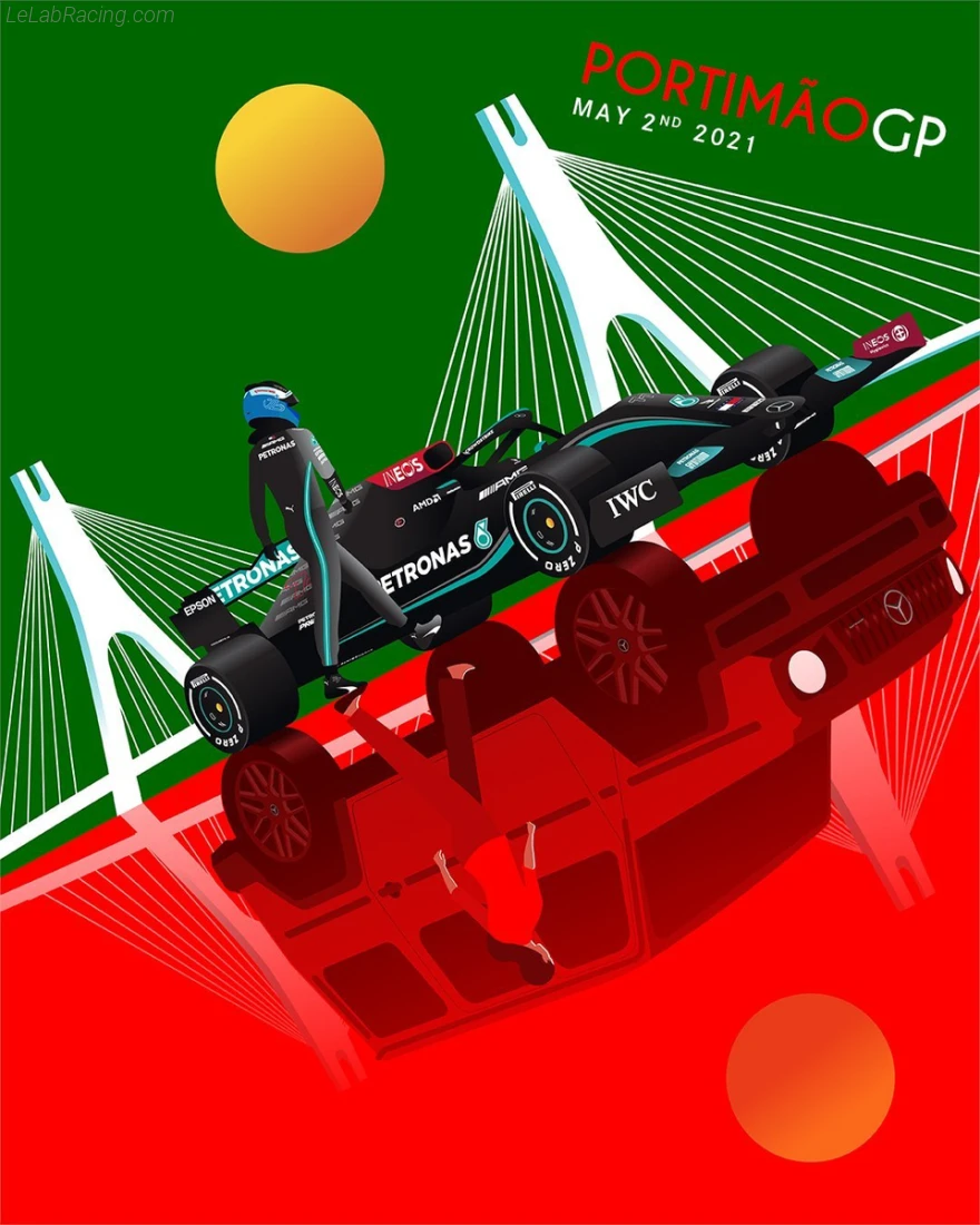 Poster équipe Grand Prix automobile du Portugal 2021