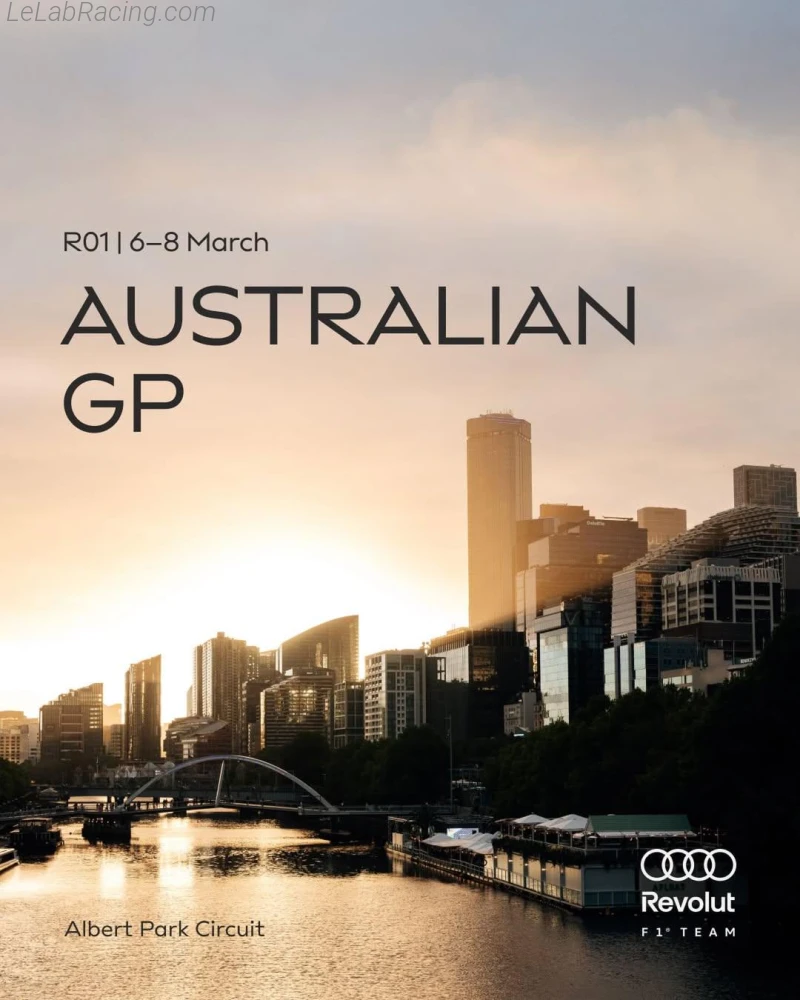 Poster équipe Grand Prix automobile d'Australie 2026