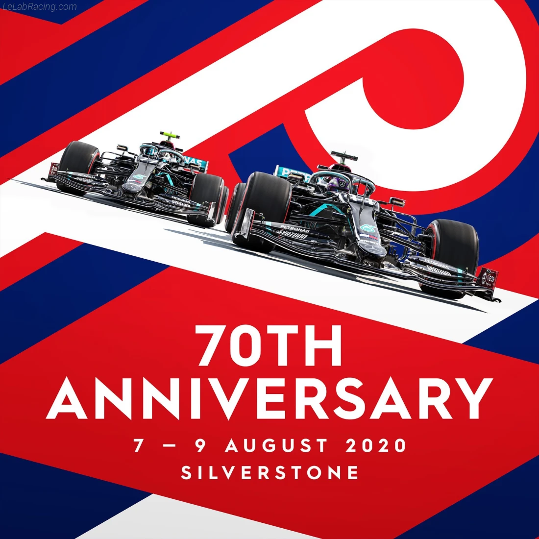 Poster équipe Grand Prix automobile du 70e anniversaire