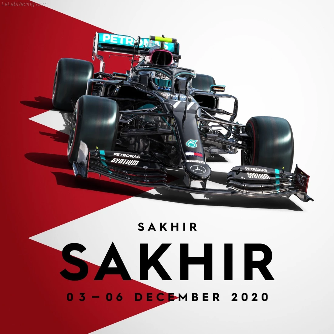 Poster équipe Grand Prix automobile de Sakhir 2020