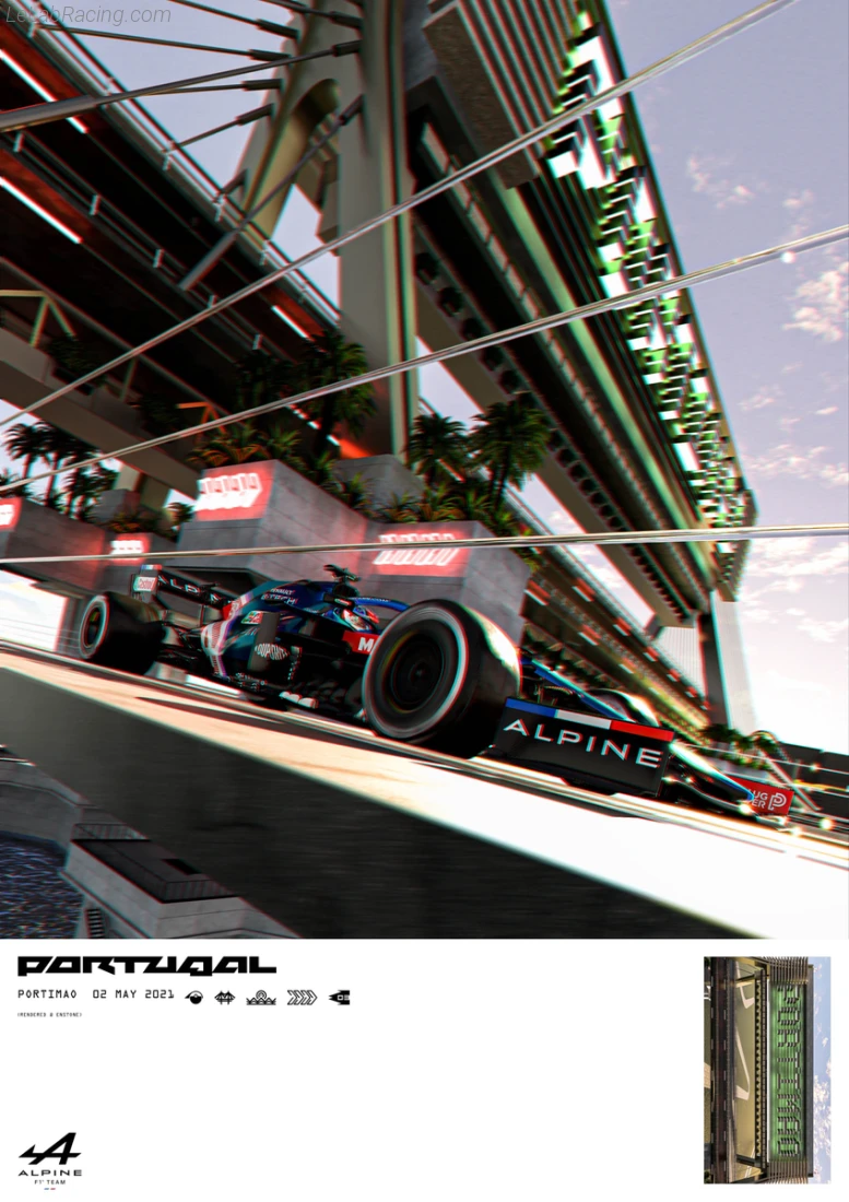 Poster équipe Grand Prix automobile du Portugal 2021