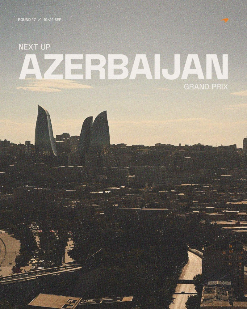 Poster équipe Grand Prix automobile d'Azerbaïdjan 2025