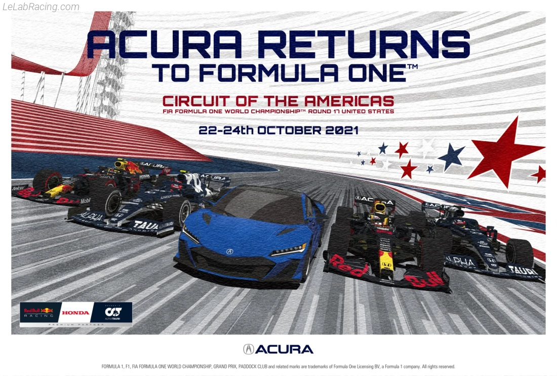 Poster équipe Grand Prix automobile des États-Unis 2021