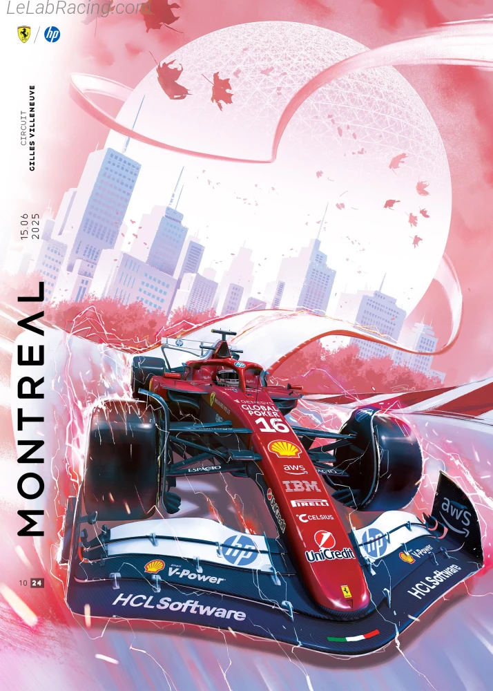 Poster équipe Grand Prix automobile du Canada 2025