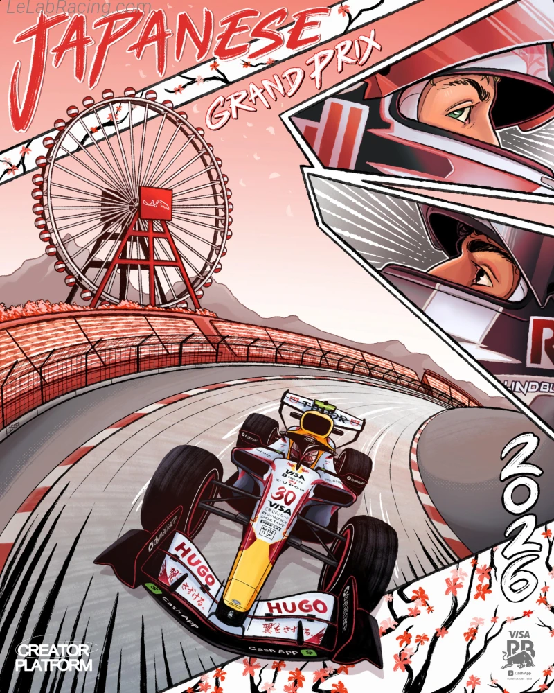 Poster équipe Grand Prix automobile du Japon 2026