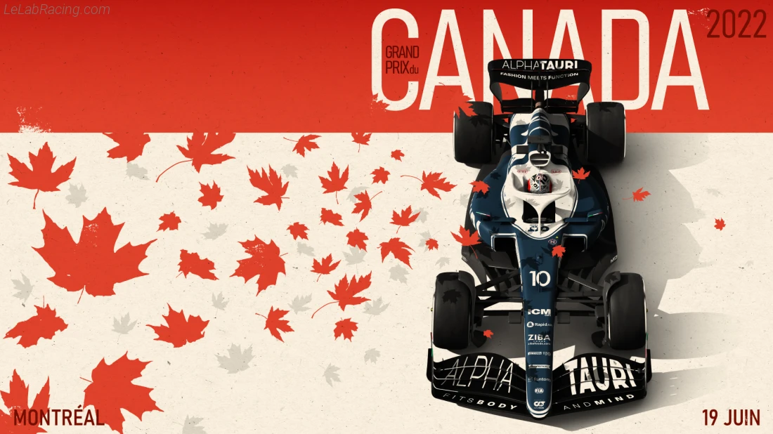 Poster équipe Grand Prix automobile du Canada 2022