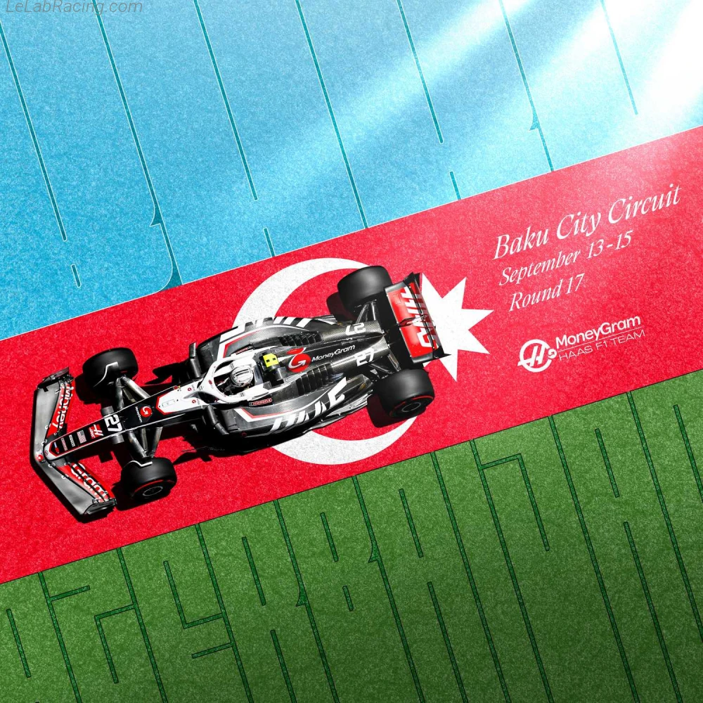 Poster équipe Grand Prix automobile d'Azerbaïdjan 2024