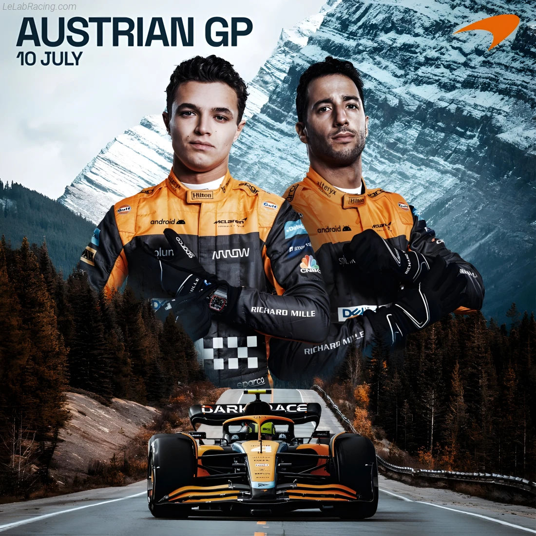 Poster équipe Grand Prix automobile d'Autriche 2022