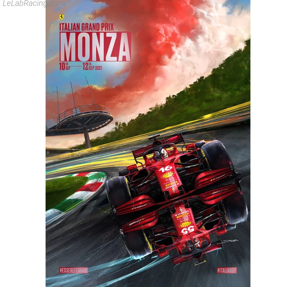 Poster équipe Grand Prix automobile d'Italie 2021