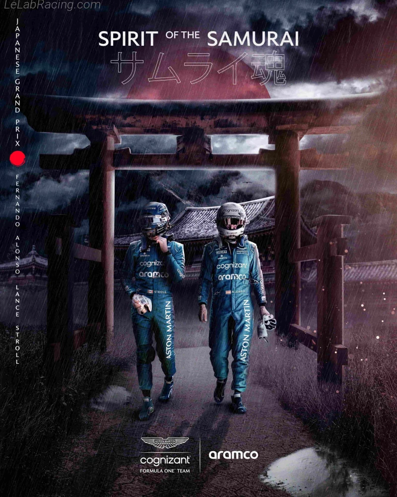 Poster équipe Grand Prix automobile du Japon 2023