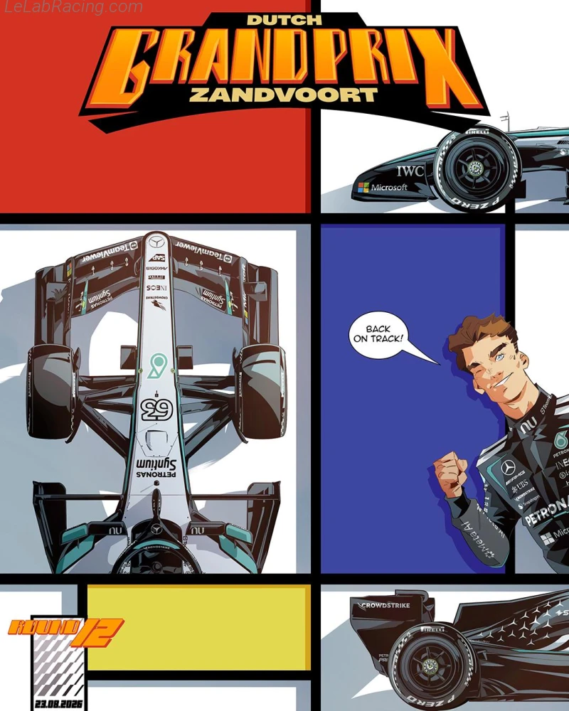 Poster équipe Grand Prix automobile des Pays-Bas 2026