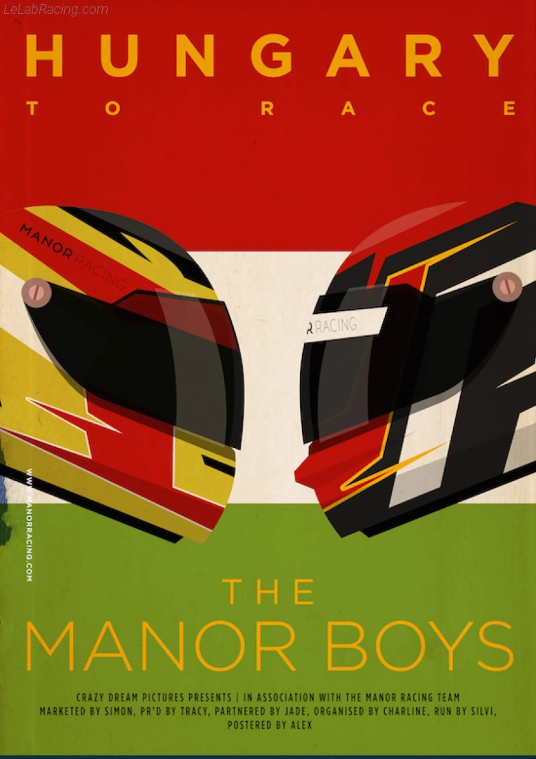 Poster équipe Grand Prix automobile de Hongrie 2016