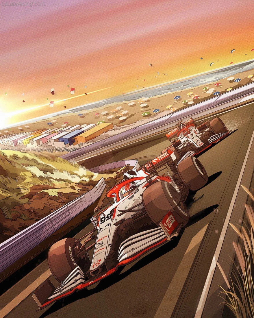 Poster équipe Grand Prix automobile des Pays-Bas 2021