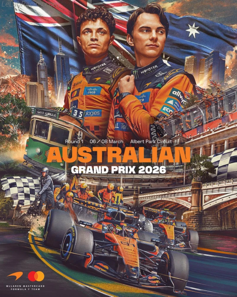 Poster équipe Grand Prix automobile d'Australie 2026