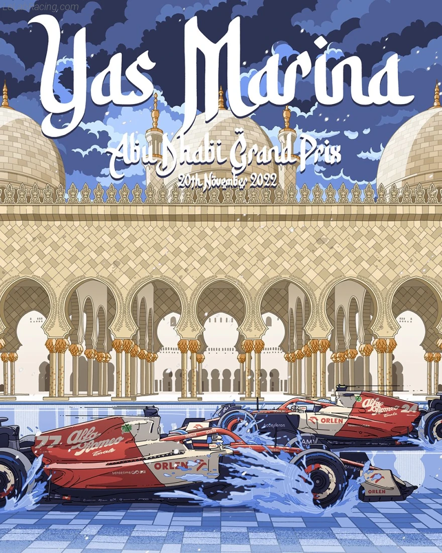 Poster équipe Grand Prix automobile d'Abou Dabi 2022