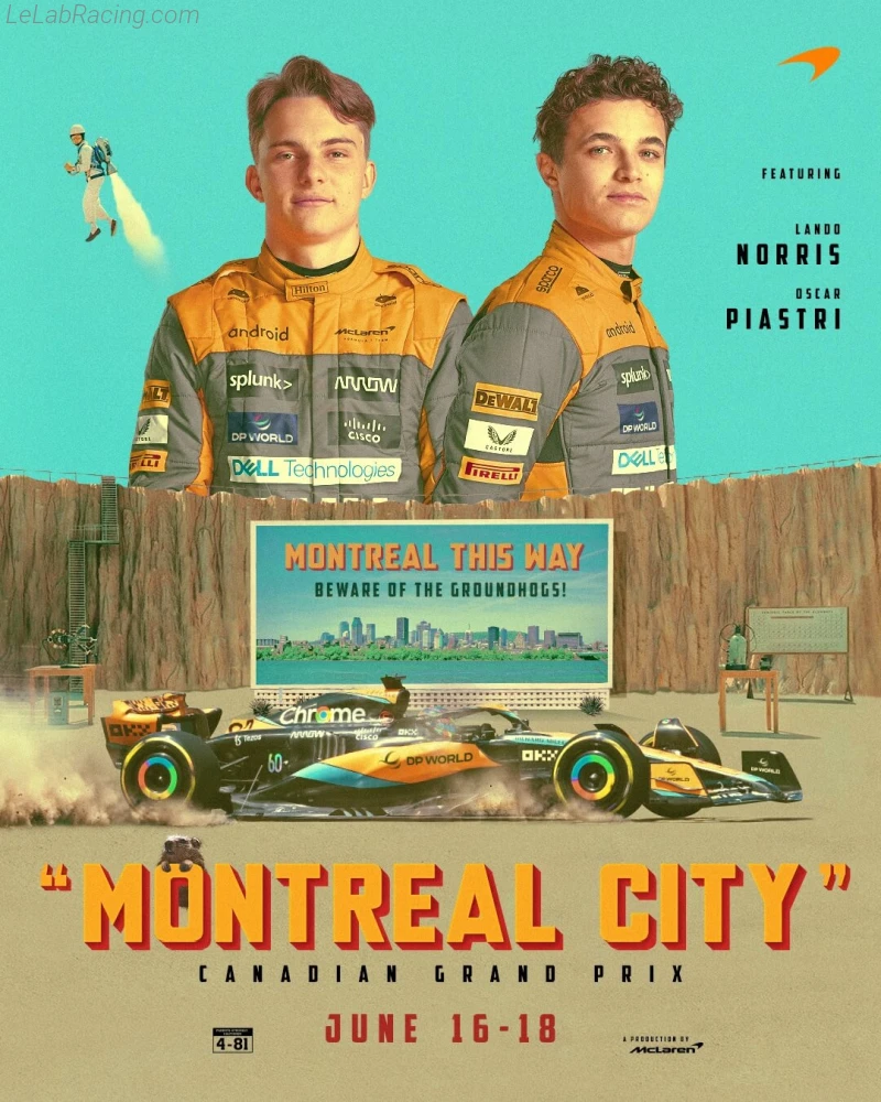 Poster équipe Grand Prix automobile du Canada 2023