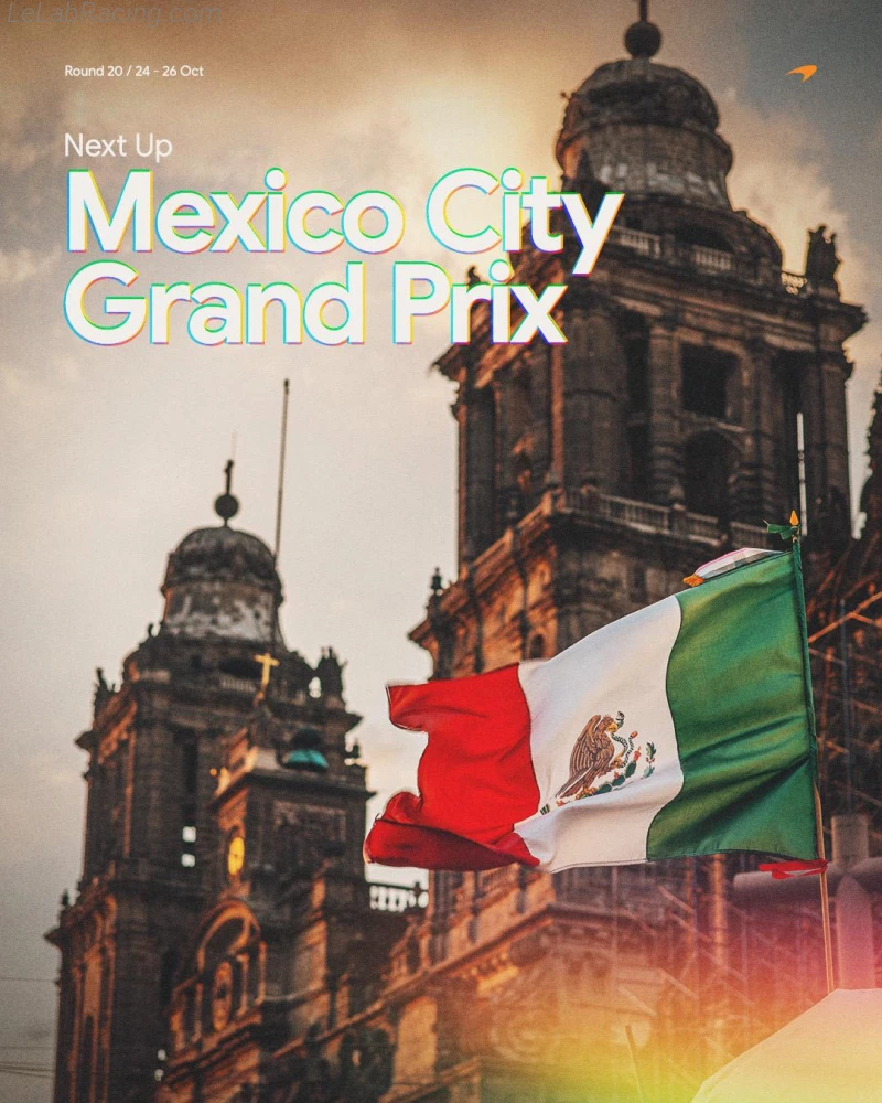 Poster équipe Grand Prix automobile de Mexico 2025