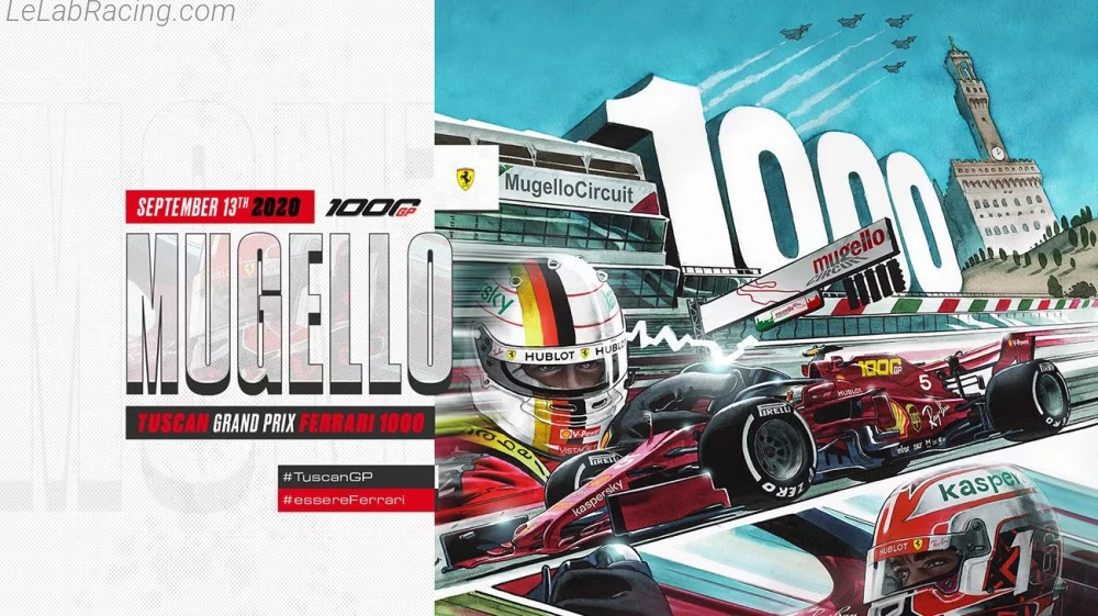 Poster équipe Grand Prix automobile de Toscane 2020