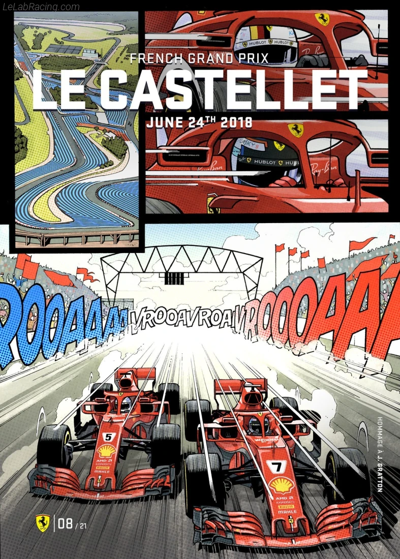 Poster équipe Grand Prix automobile de France 2018