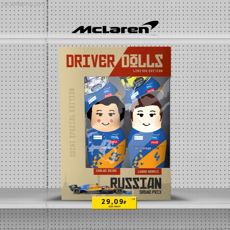 Poster équipe Grand Prix automobile de Russie 2019