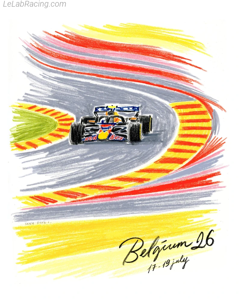 Poster équipe Grand Prix automobile de Belgique 2026