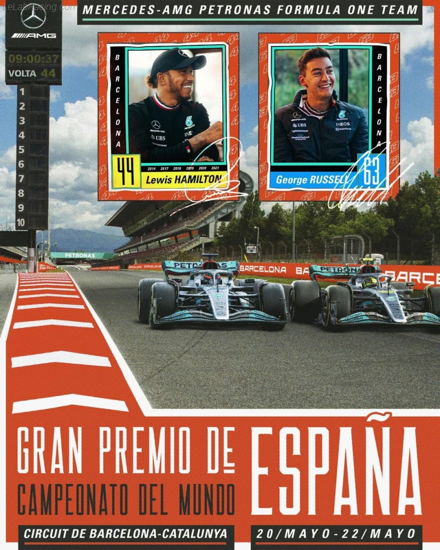 Poster équipe Grand Prix automobile d'Espagne 2022