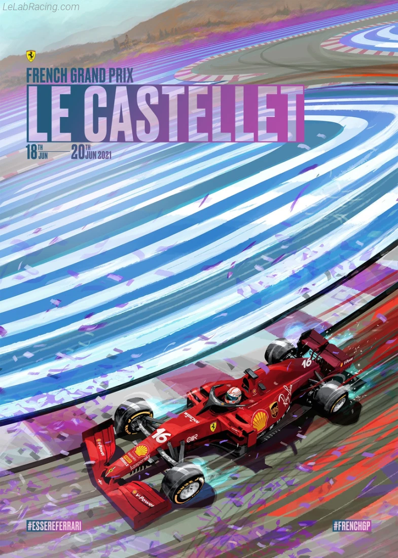 Poster équipe Grand Prix automobile de France 2021