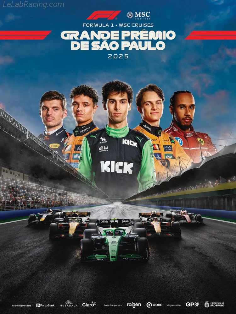 Poster d'un grand prix de la saison de F1 2025