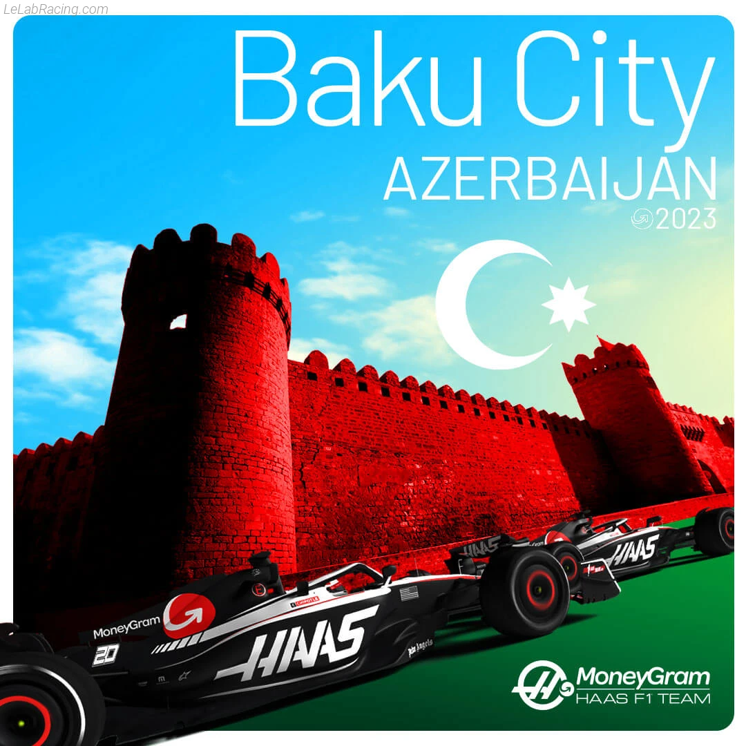 Poster équipe Grand Prix automobile d'Azerbaïdjan 2023