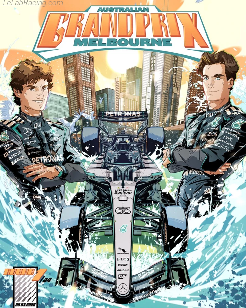 Poster équipe Grand Prix automobile d'Australie 2026