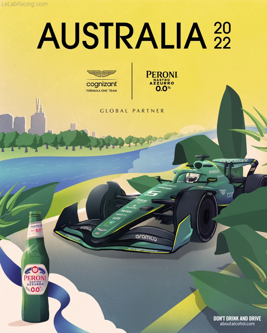 Poster équipe Grand Prix automobile d'Australie 2022