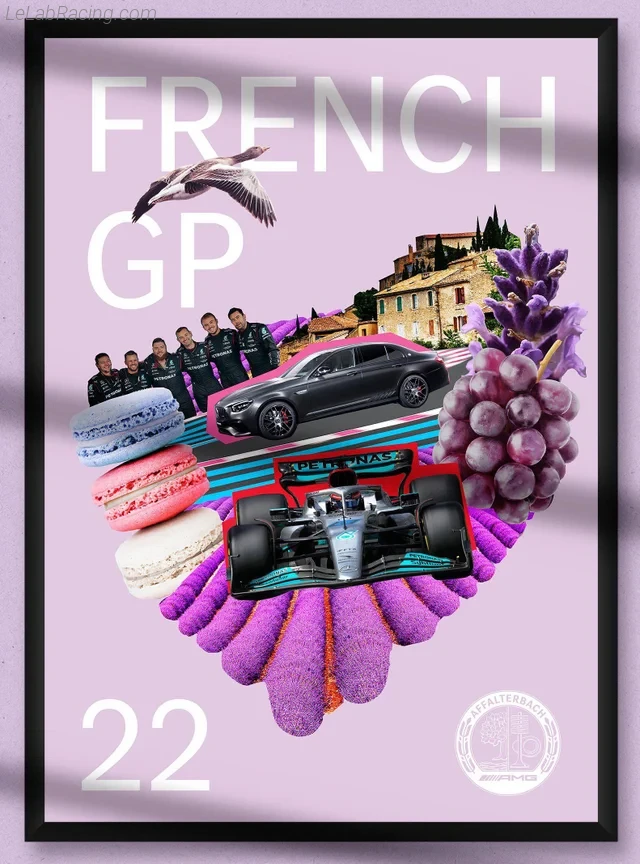 Poster équipe Grand Prix automobile de France 2022
